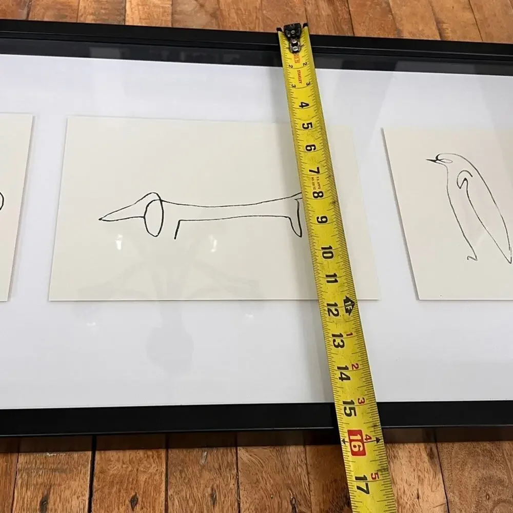 Picasso Art Lithograph Print 5 Animal Sketches IKEA Olunda Poland
